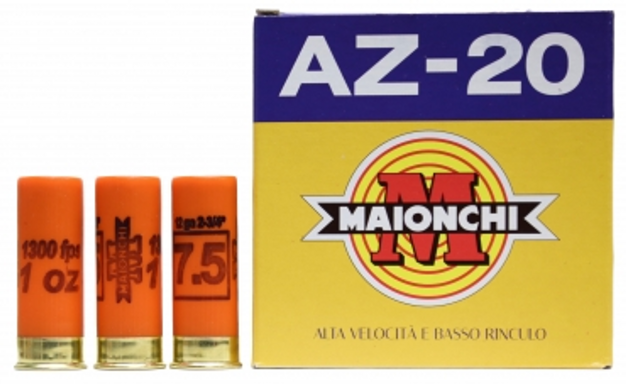 Maionchi 12 Ga, 1 Oz, 2 3/4", #7.5, 25 Rounds