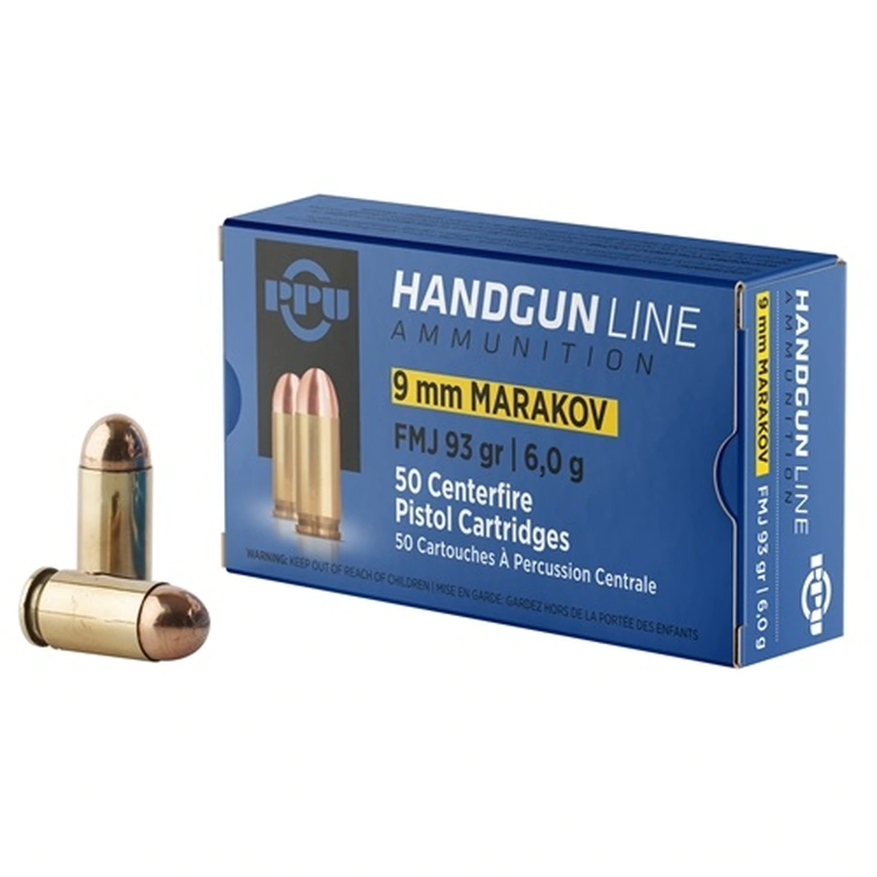 PPU 9 X 18 Makarov Pistol, 93 Gr, FMJ, 50 Rds PPU 9 X 18 Makarov Pistol, 93 Gr, FMJ, 50 Rds