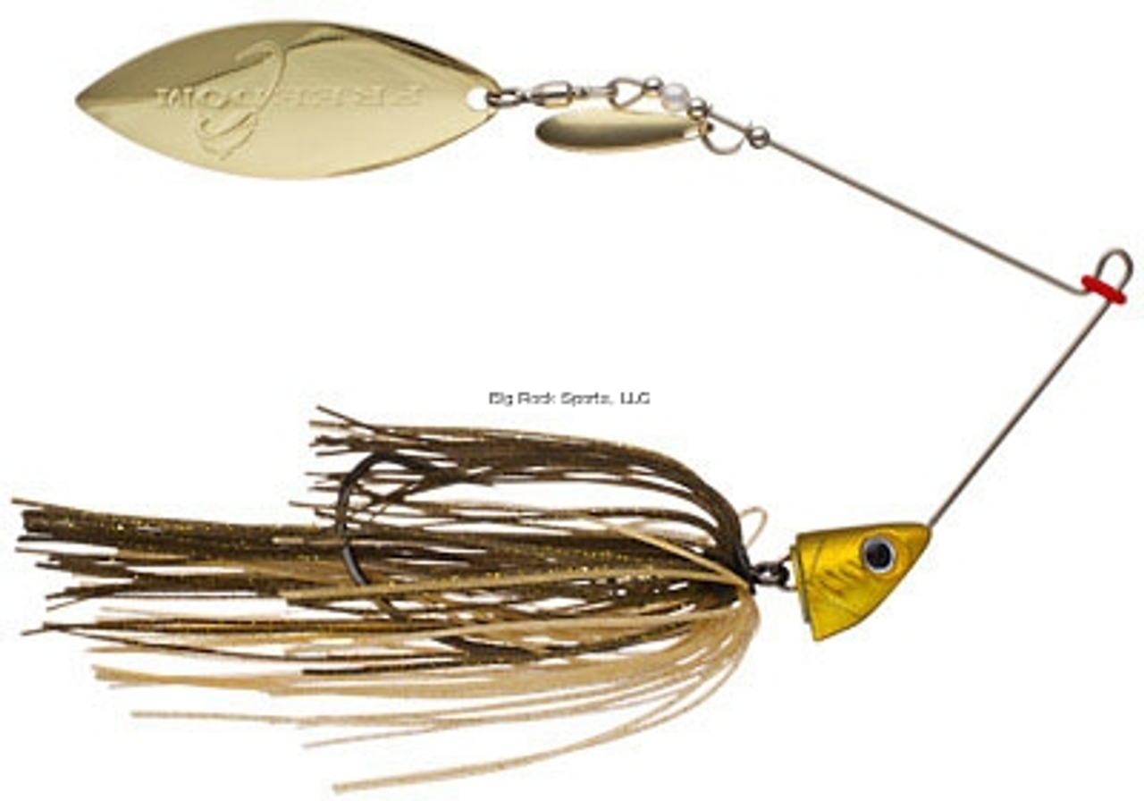 Freedom Willow/Colorado Spinnerbait, 1/2 Oz Gold Shiner