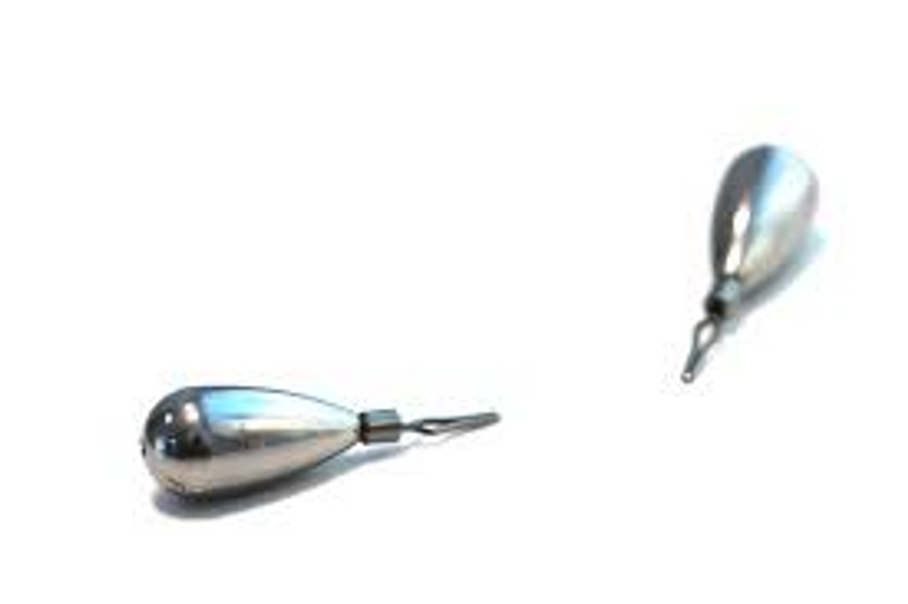 Freedom Tungsten Series Drop Shot Tear Drop, 1/2 Oz, Polished 2 Pk