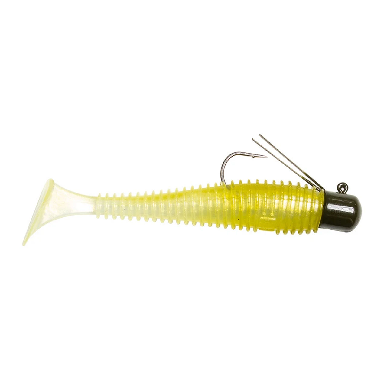 Lunkerhunt Pre-Rigged Finesse Swimbait, 3", 1/4 Oz, White Ice