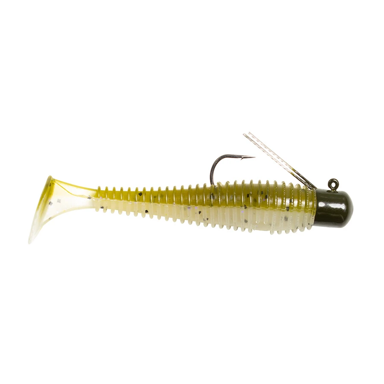 Lunkerhunt Pre-Rigged Finesse Swimbait, 3", 1/4 Oz, Perfect Pumpkin