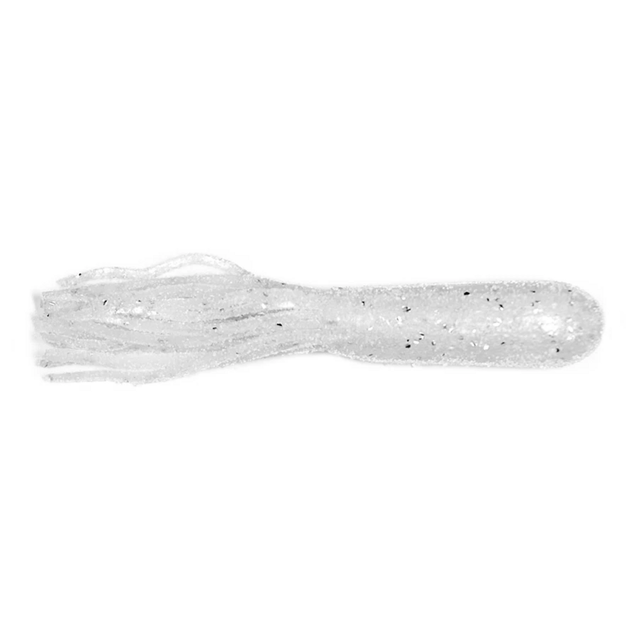 Lunkerhunt Spicy Tube, 4", Pearl Sparkle, 8 Pk