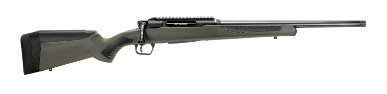 Savage Impulse Hog Hunter Bolt Action Rifle, 308 WIN, 18" Bbl, 4 Rnd, Green, Accustock W/ Accufit