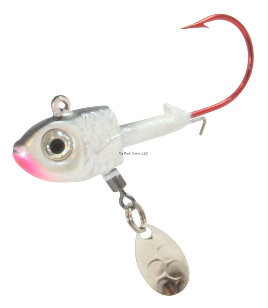 Northland Thumper Jighead W Spinner 3/8 Oz, Silver Shiner, 2 Pc