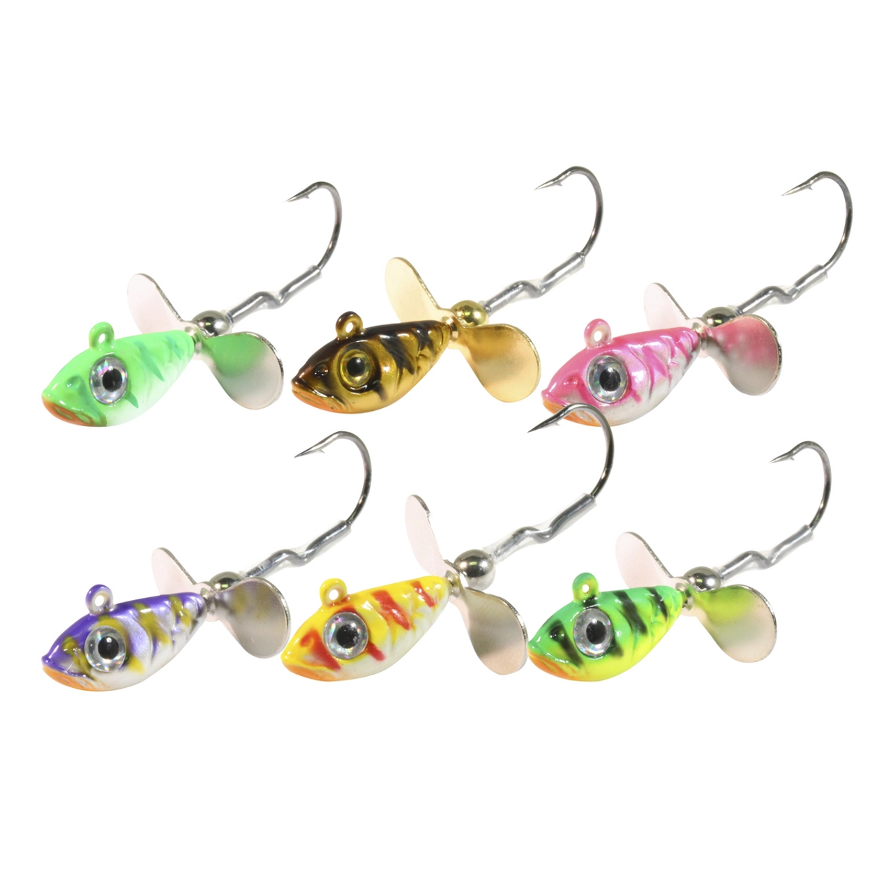 Northland UV Whistler Jig, #1/0 Hook, 1/4 Oz, Assorted Colors, 6 Pc