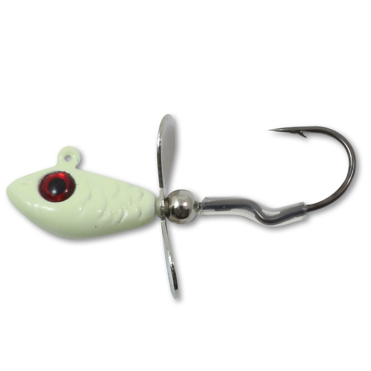 Northland Whistler Jig, #4 Hook, 1/16 oz, White, 2 Pc