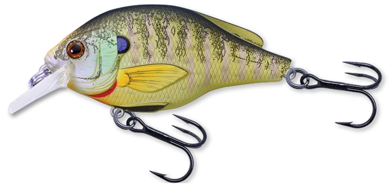 Live Target Shallow Dive Squarebill Sunfish Crankbait, 2 3/8", 1/4 Oz, Bluegill Matte