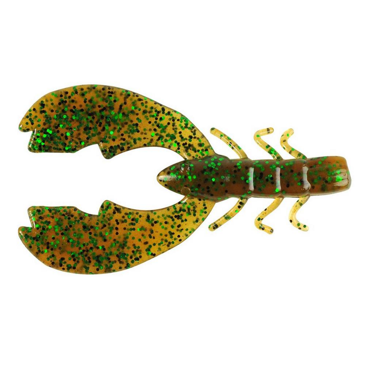 Berkley Powerbait Chigger Craw, 3" Pumpkin Green Fleck