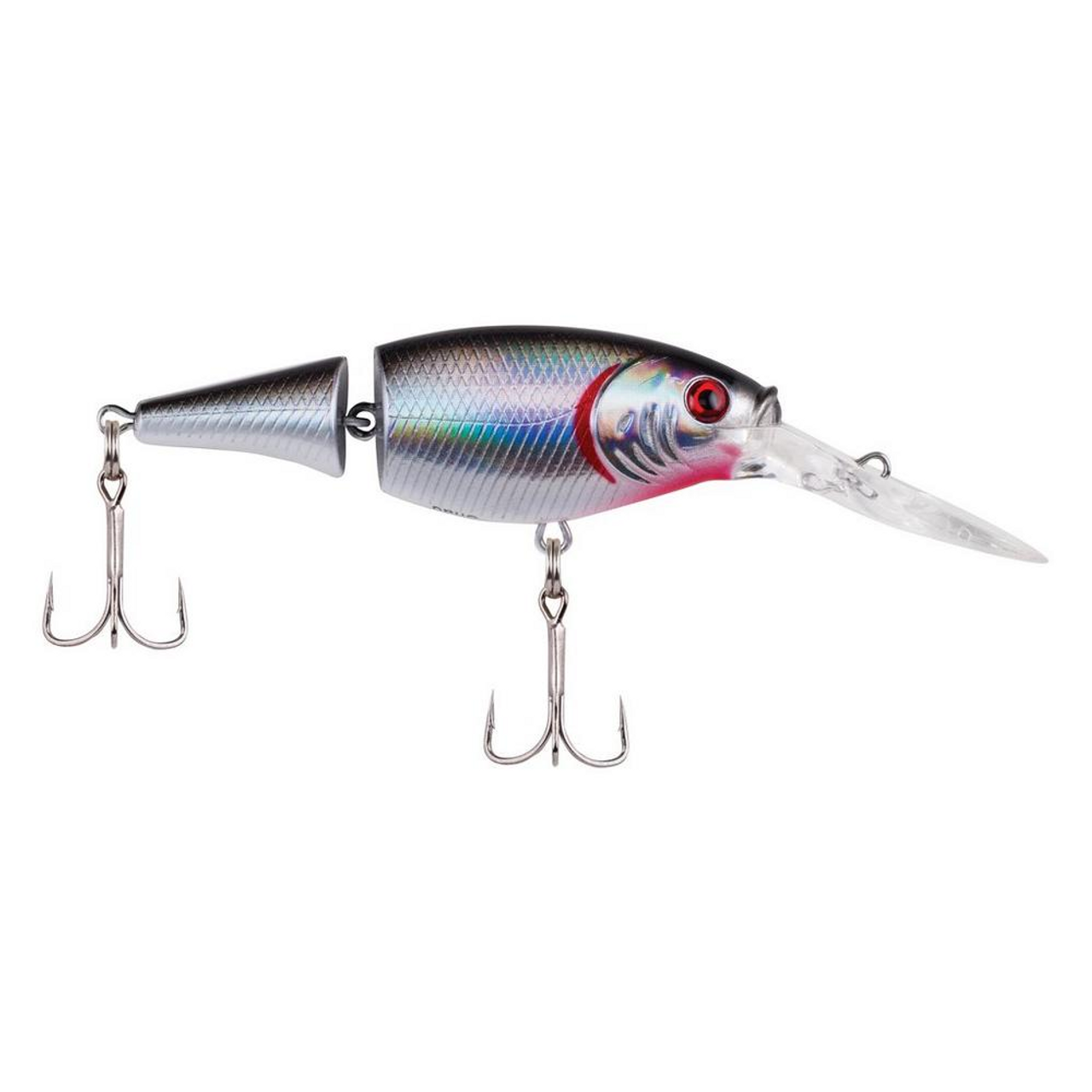 Berkley Flicker Shad Jointed, 2, 1/5 oz, Black Silver