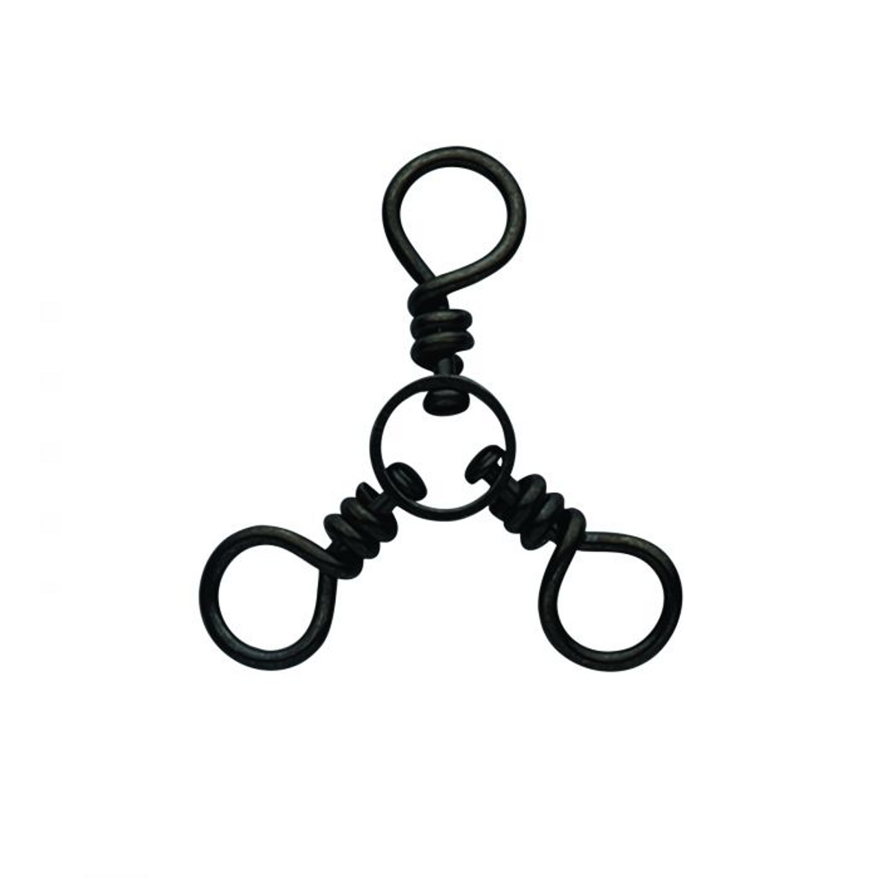 Eagle Claw 01152-019 3-Way Swivel Black Sz 1/0 2Pk