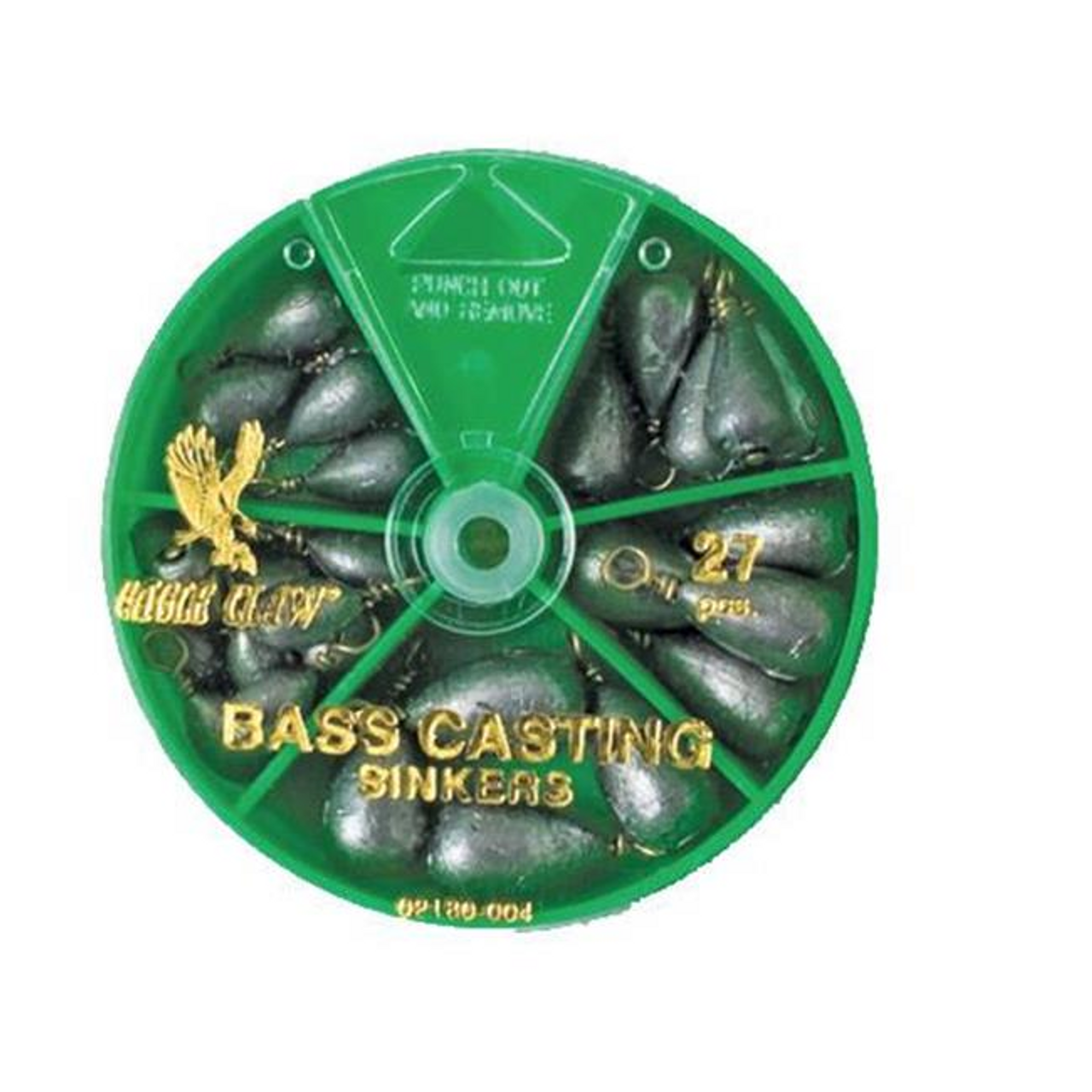 Eagle Claw Bass Cast Sinker Asst 27Pc