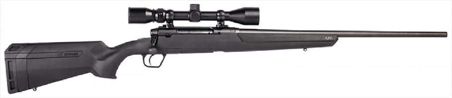 Savage Axis XP Bolt Action Rifle 30-06 SPR, 22" Bbl Blk, Blk Syn Stock, 4 Rnd Dm, Weaver 3-9X40,