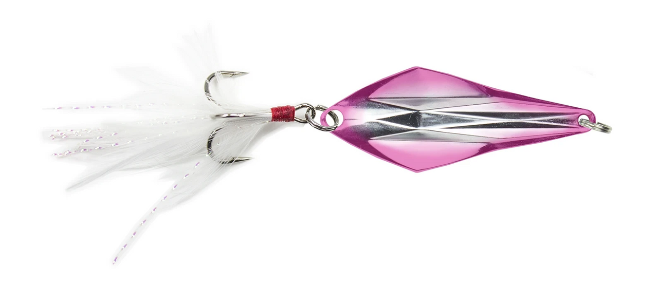 Lunkerhunt Spud, 3/8 oz, 2", Silver/ Pink