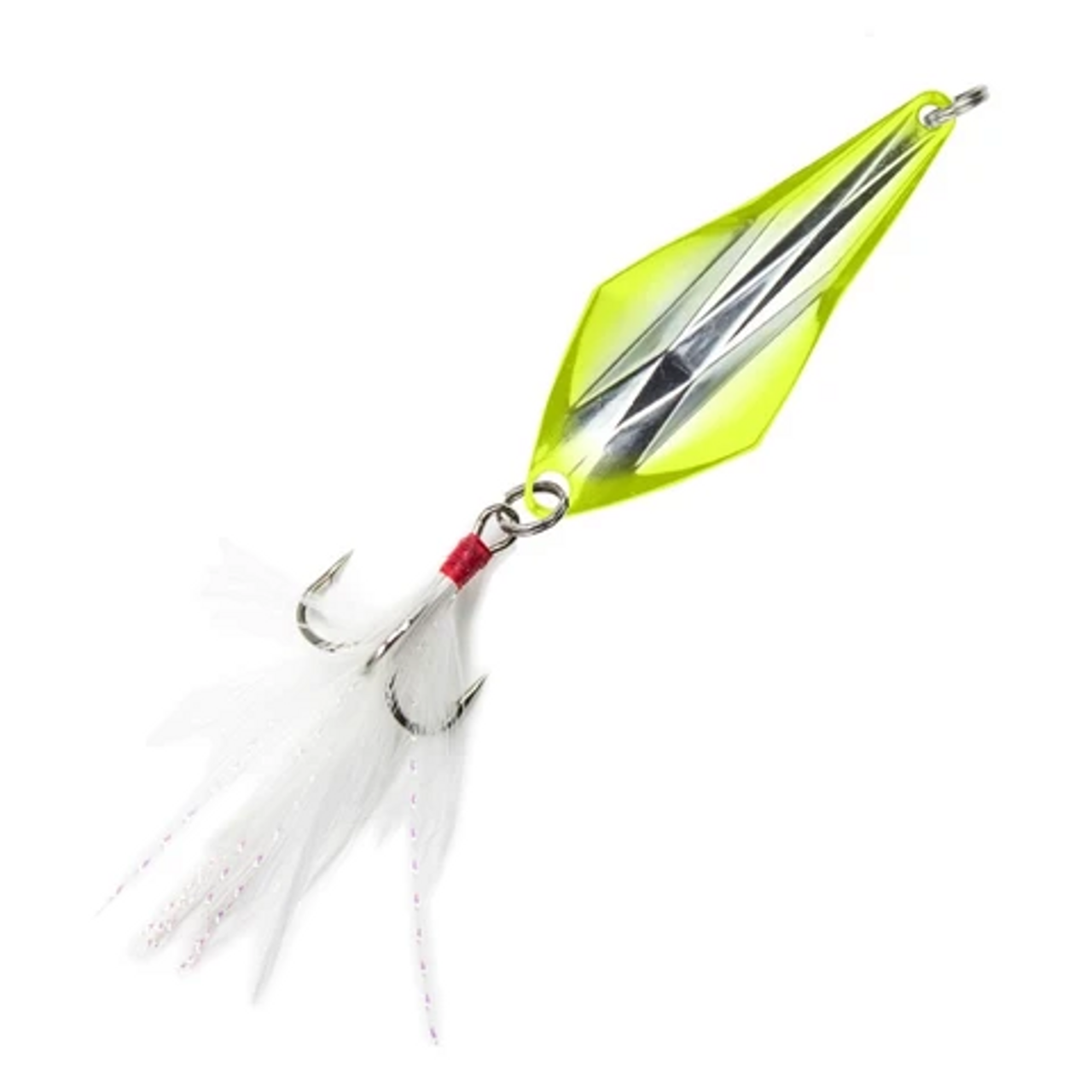 Lunkerhunt Rattle Spud, 3/16 oz, 1.6", Silver/ Chartreuse