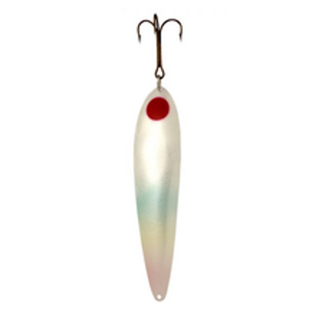 Lucky Strike #3 Canoe Wobbler, Pearl with 1 Dot