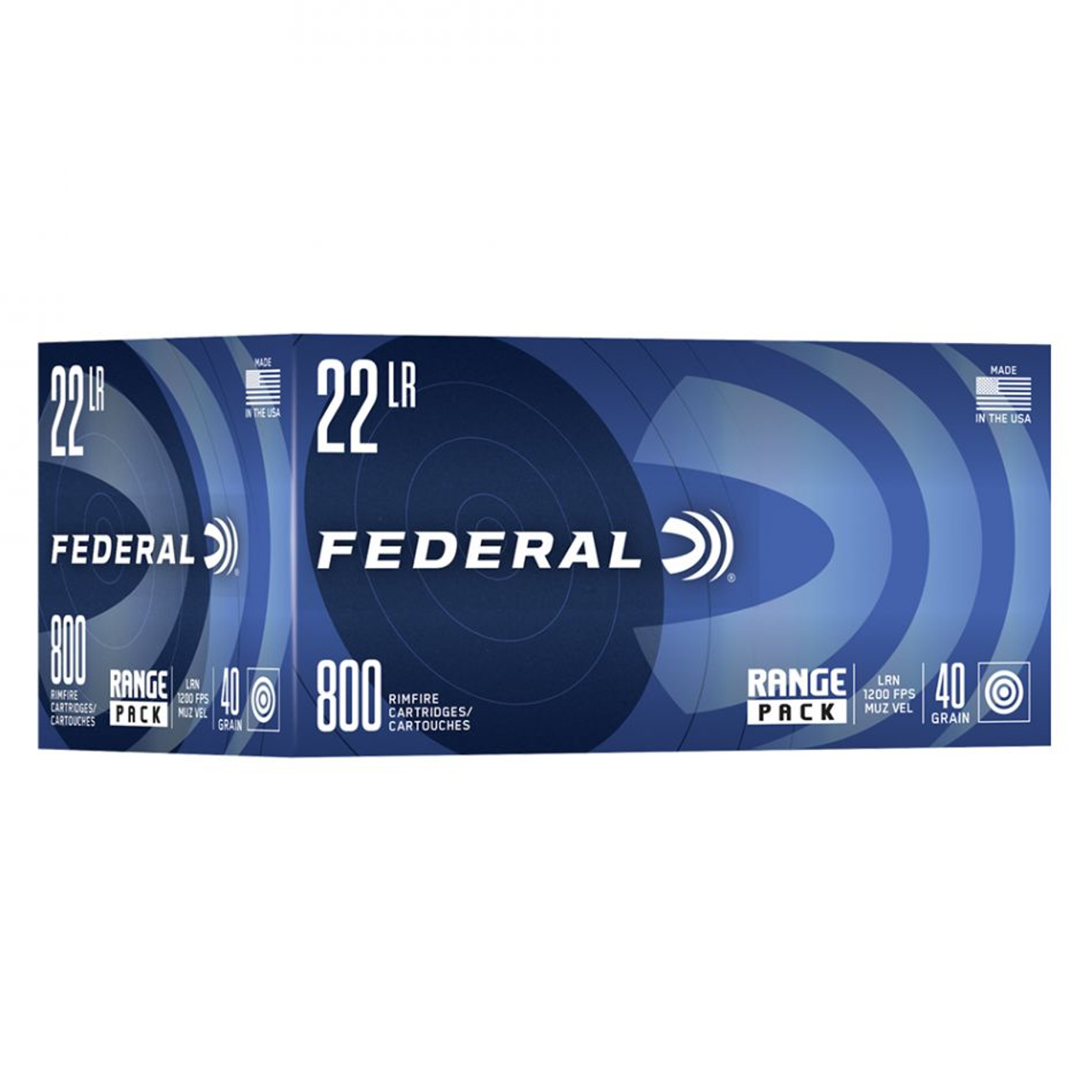 Federal 22LR Range Pack 40 Gr LRN HV, 800 Rnds