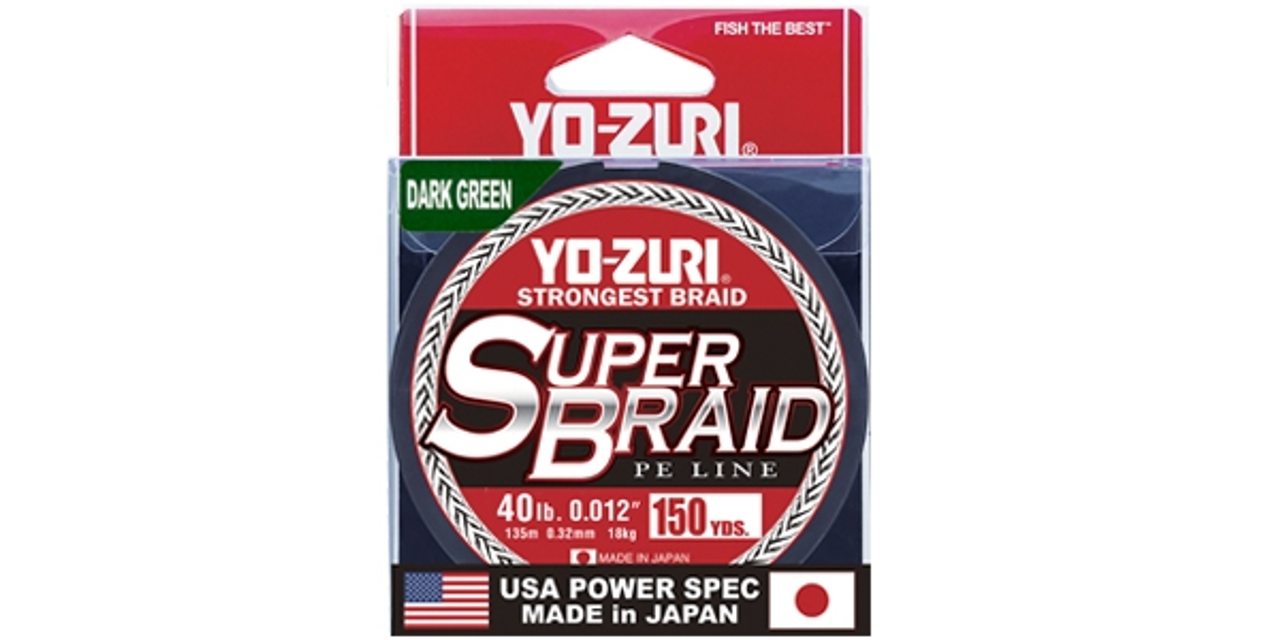 Yo-Zuri Super Braid Dark Green Line, 10 lb, 150 Yd