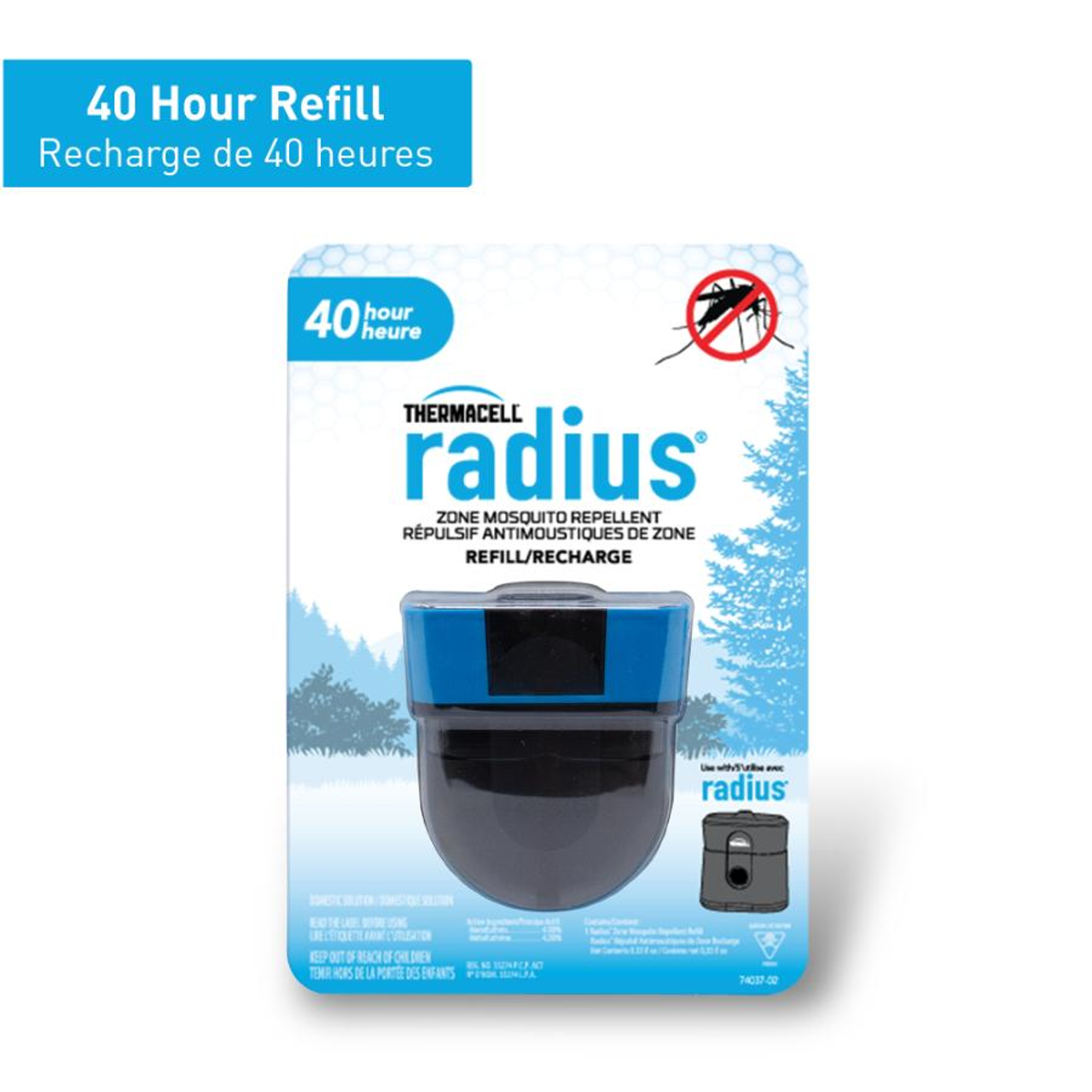 Thermacell Radius Rechargeable Mosquito Repellent 40 Hour Refill