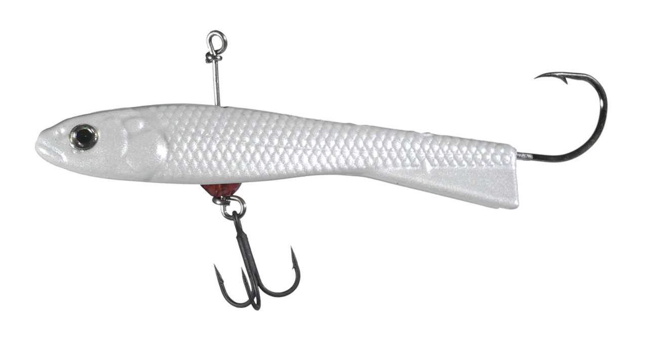 Freedom Turnback Shad Vertical Jigging, 1 1/4", 3/32 oz, Pearl