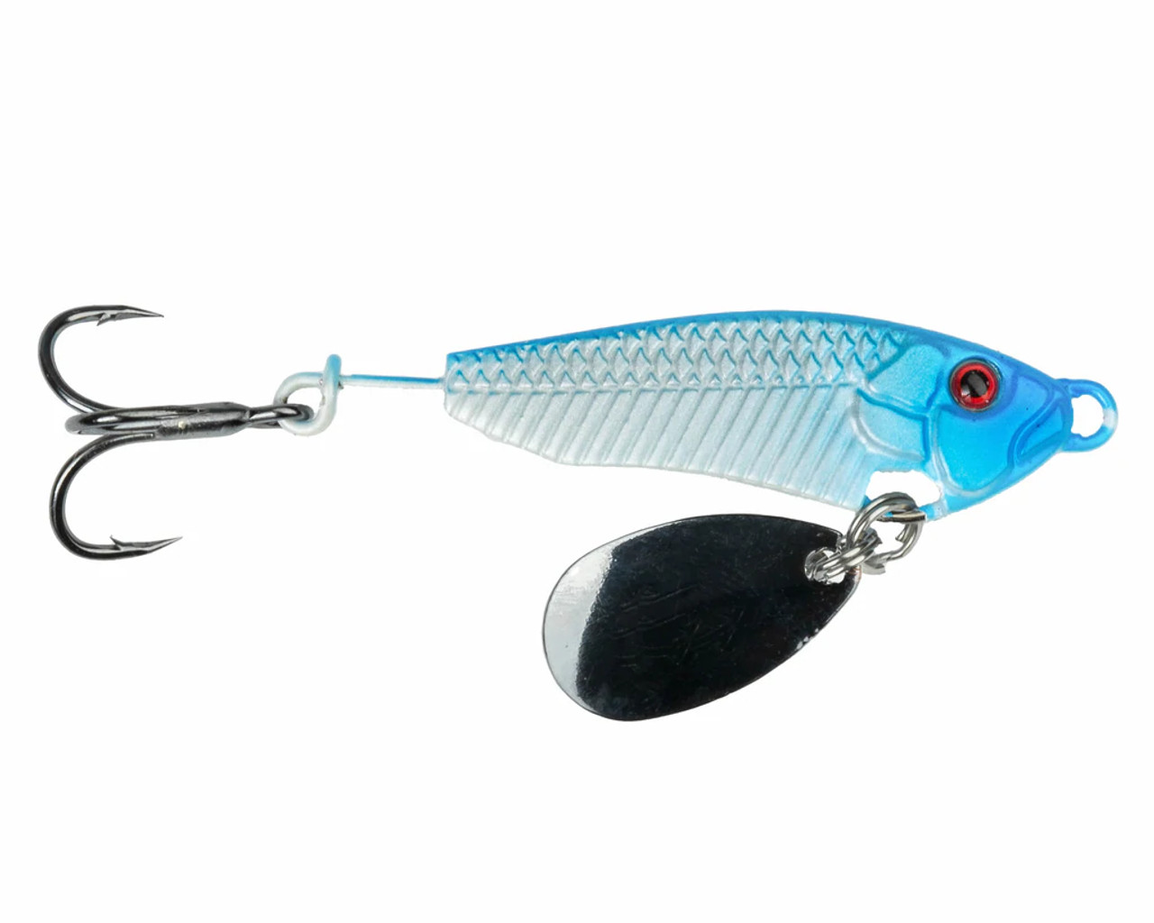 Freedom Flash Vertical Jig,  5/16 oz, Blue Shad Glow