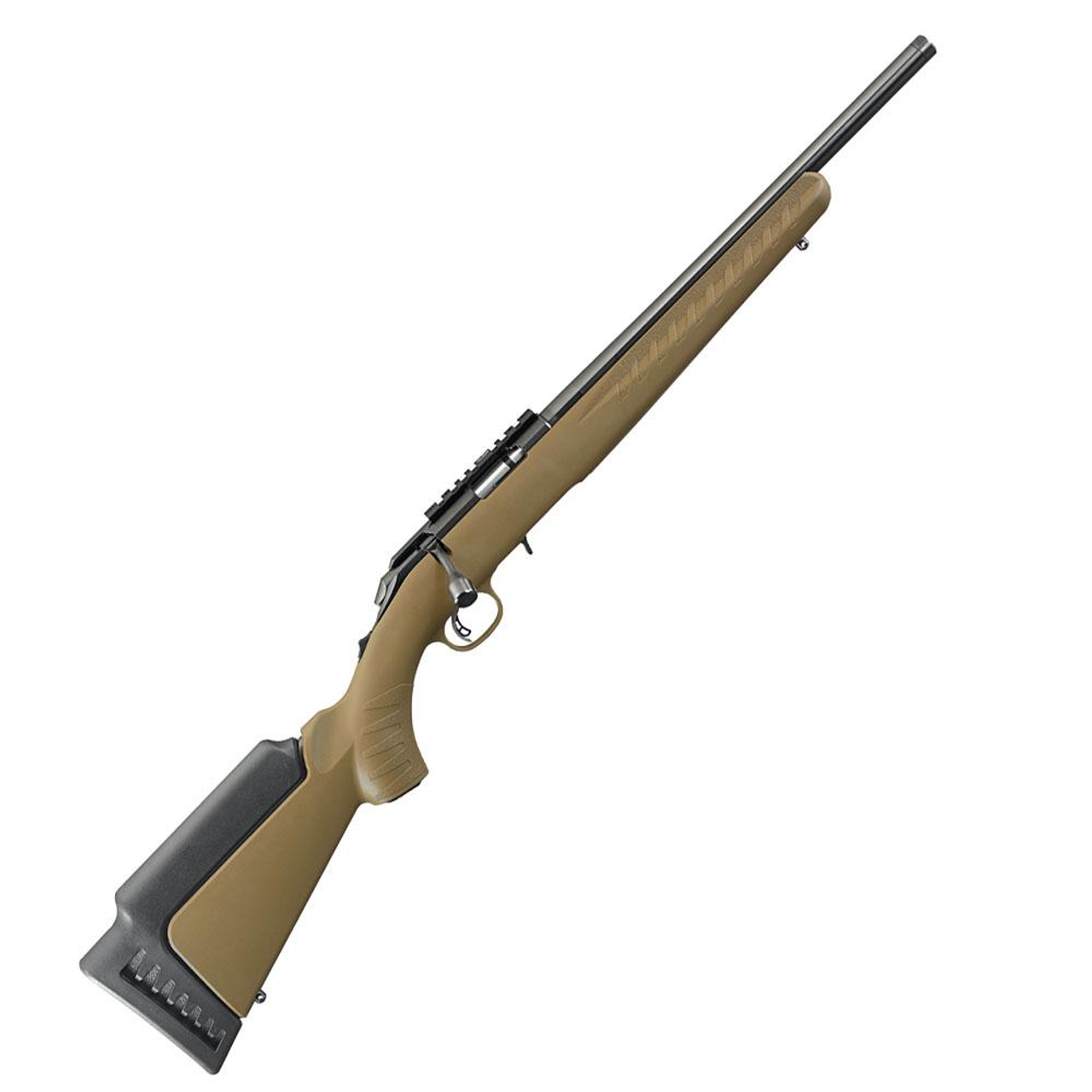 Ruger American Rimfire 22 LR, 16.1" Threaded Barrel, FDE