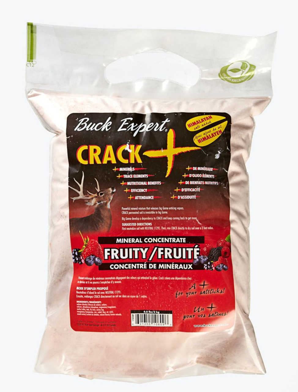 Buck Expert Baiting Products Deer Crack +, Fruity Powerful Mineral Mixture, 3kg