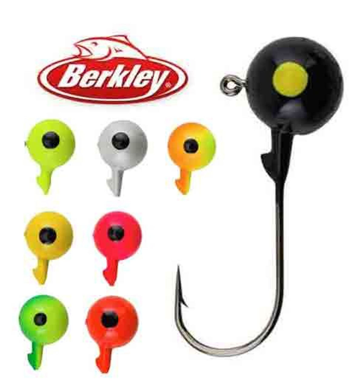 Berkley Essentials Round Ball Jig, 2/0 Hook, 1/4 oz, 6 Pack