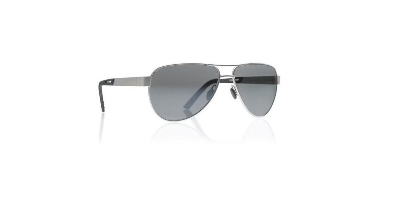 Revision Alphawing Sport Metal Sunglasses, Silver Mirror Lens