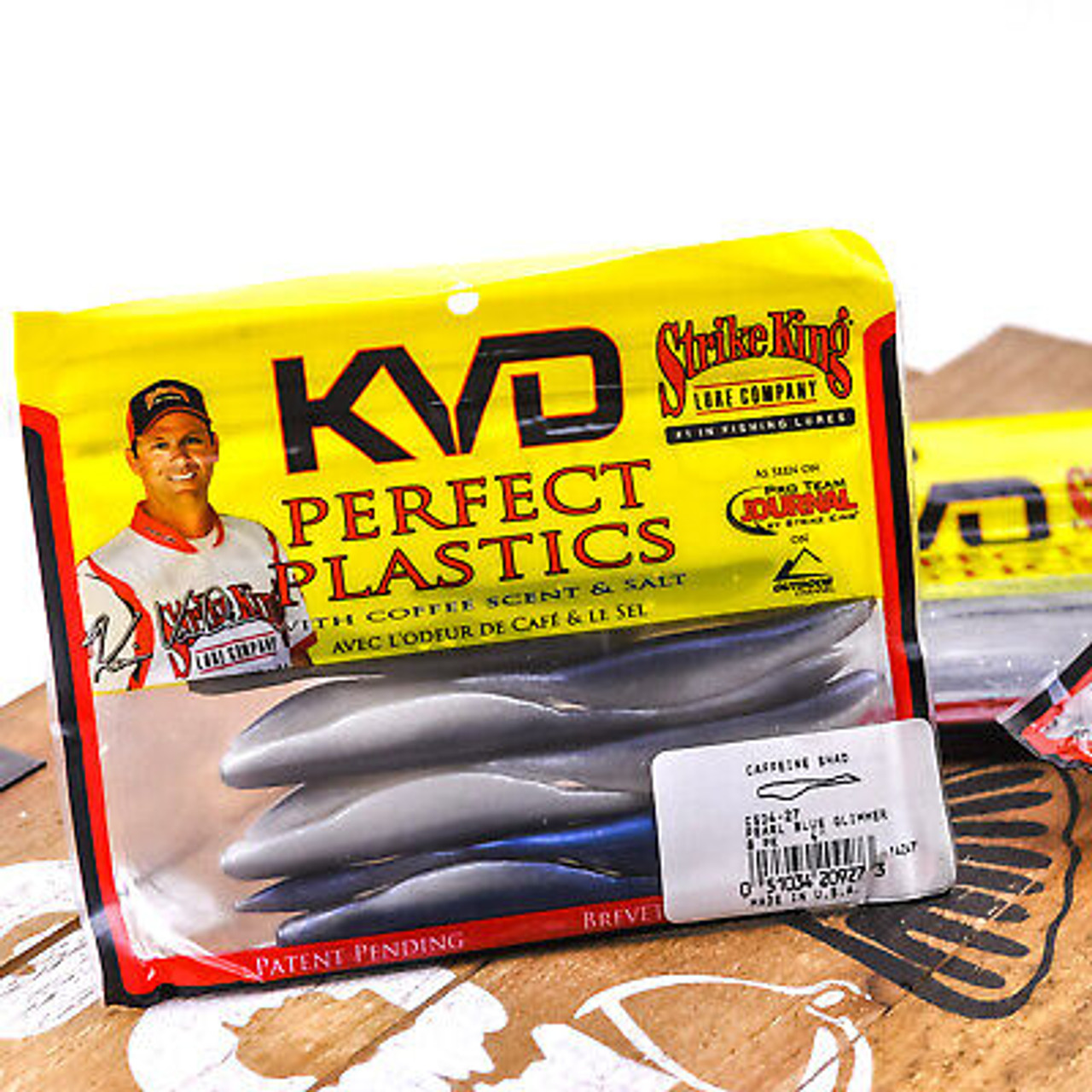 Strike King KVD Perfect Plastics Caffeine Shad Soft Jerkbait 5, 8 pk