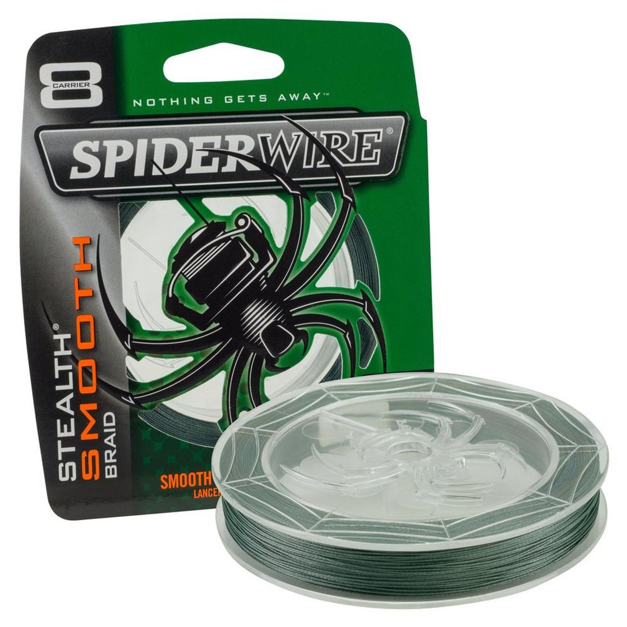 Spiderwire Stealth Smooth 0.013 Braided 125 yd Filler Spool, Moss Green
