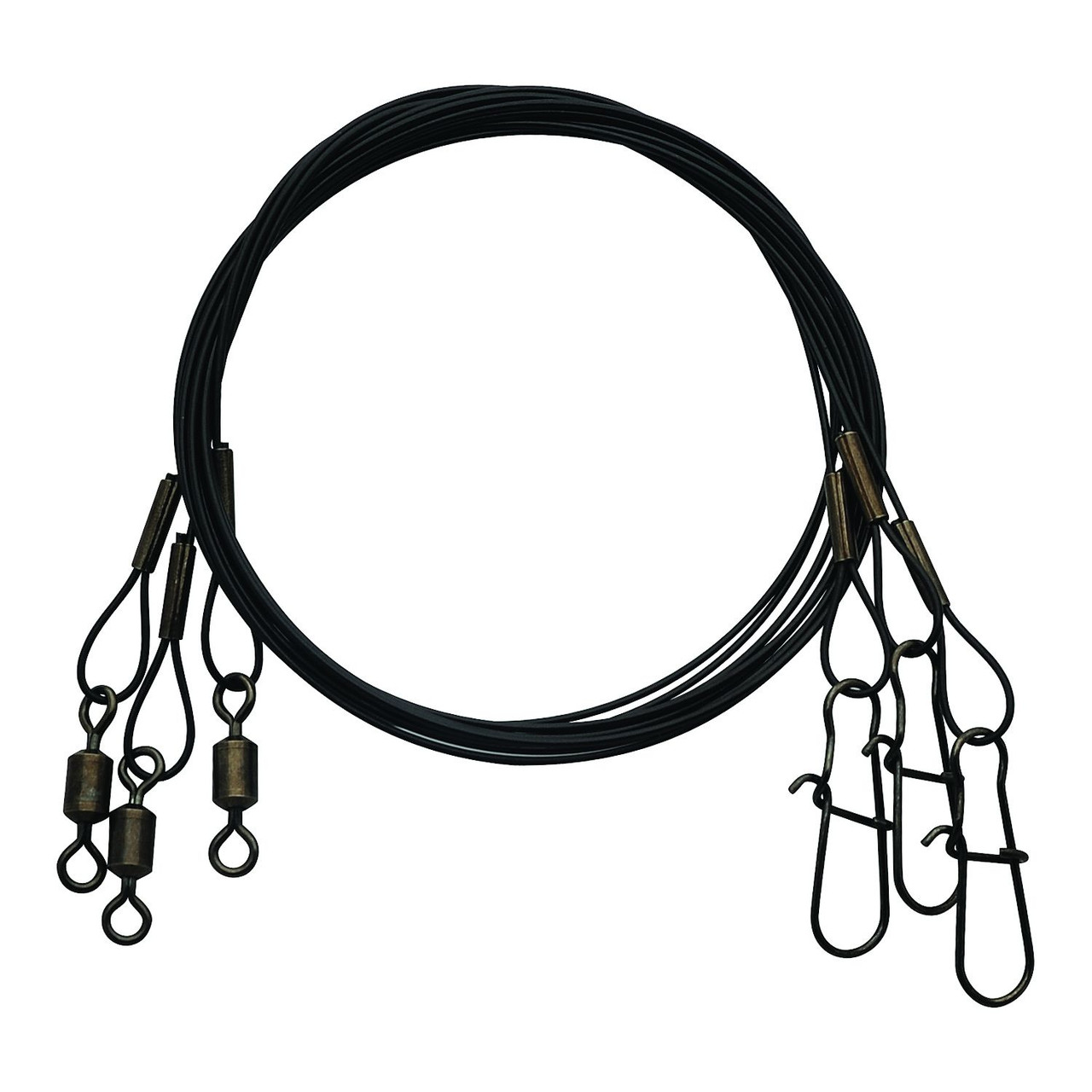 Eagle Claw 18" Steel Wire Leader, 45 lb, 3 Pack