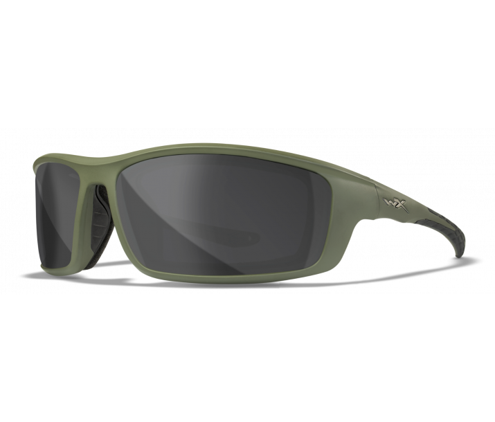 Wiley X Grid, CAPTIVATE Polarized Grey Lenses, Matte Utility Green Frame