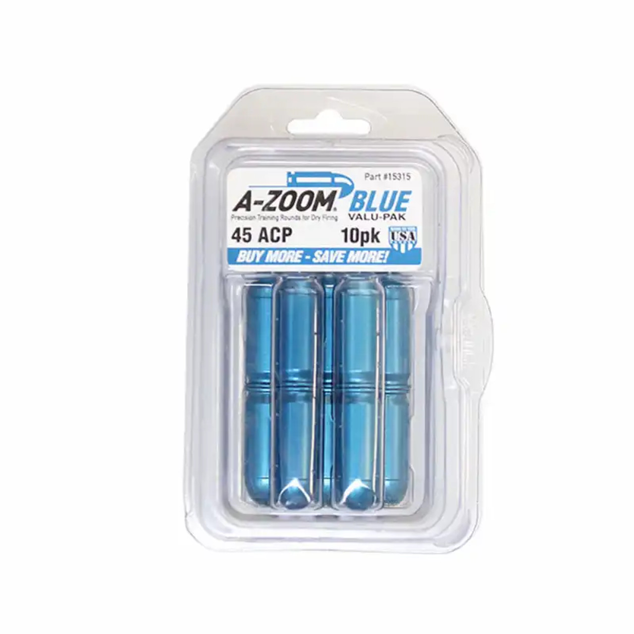 A Zoom 45 Auto Snap Cap, Blue, 10 Pk