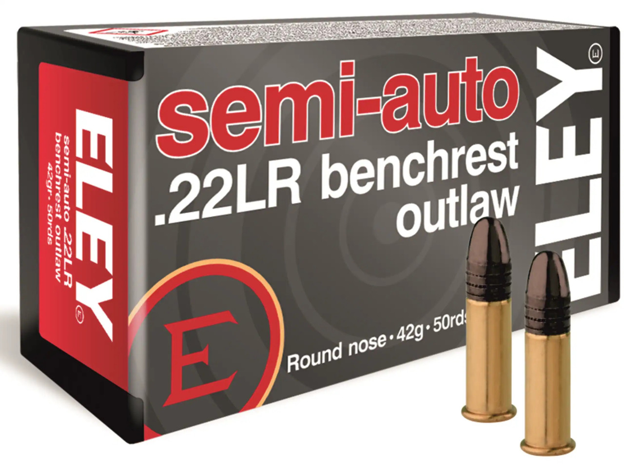 Eley 22 LR Semi Auto Benchrest Outlaw 42 Gr RN, 50 Rnds