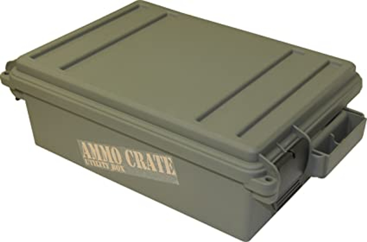 MTM Ammo Crate Utility Box 17.2" x 10.7" x 5.5", Army Green