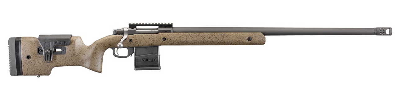 Ruger Hawkeye Long-Range Target 6.5 Creedmoor, 26" Barrel, Speckled Black/Brown Stock