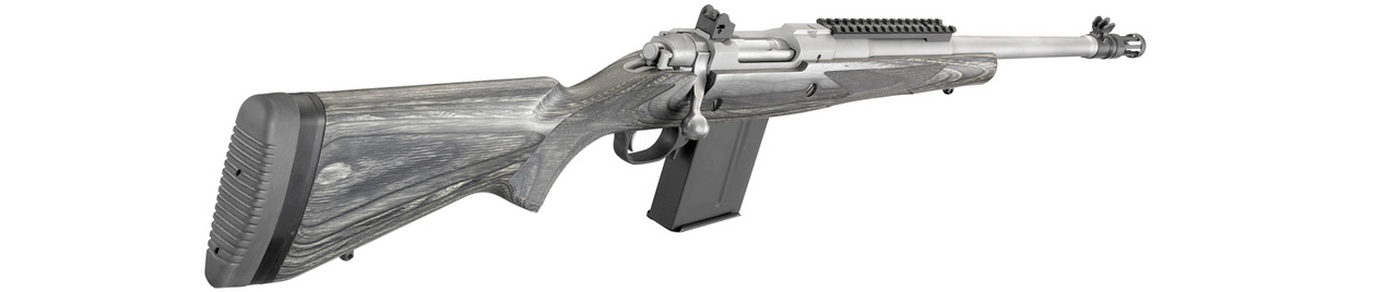 Ruger Scout 308 WIN, 18.7" Stainless Barrel,  Black Laminate Stock