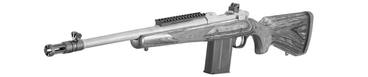 Ruger Scout 308 WIN, 18.7" Stainless Barrel,  Black Laminate Stock