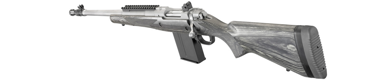 Ruger Scout Left-Handed 308 WIN, 16.1" Barrel,  Black Laminate Stock