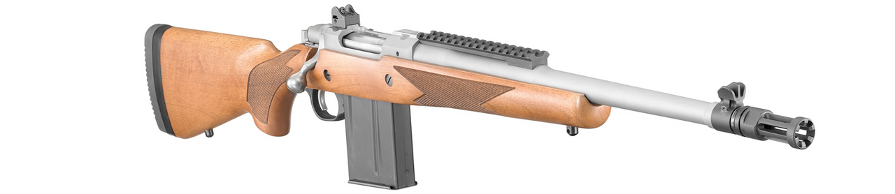 Ruger Scout 308 WIN, 16.1" Stainless Barrel, American Walnut