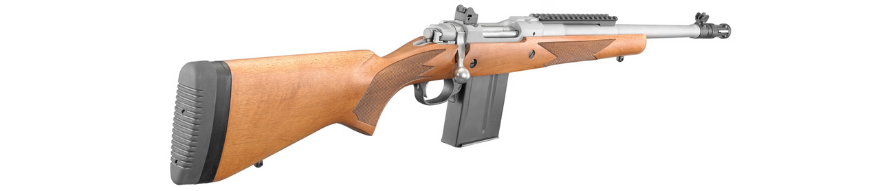 Ruger Scout 308 WIN, 16.1" Stainless Barrel, American Walnut