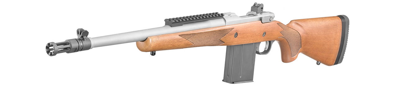 Ruger Scout 308 WIN, 16.1" Stainless Barrel, American Walnut