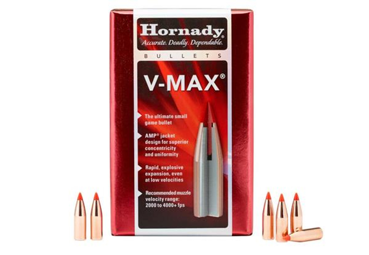 Hornady 22 Cal (.224) 35 Gr V-Max Bullet, Box of 100