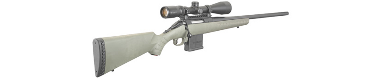 Ruger American 204 Ruger w/ Vortex Crossfire II, 22" Threaded Barrel, Moss Green Synthetic