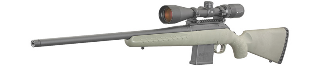 Ruger American 204 Ruger w/ Vortex Crossfire II, 22" Threaded Barrel, Moss Green Synthetic