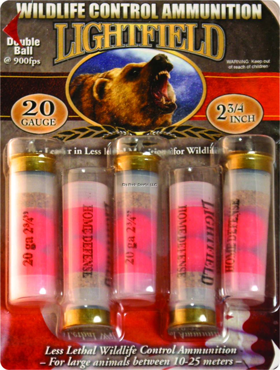 Lightfield 20 Ga Double Ball Slugs, 2 3/4" 5 Rounds