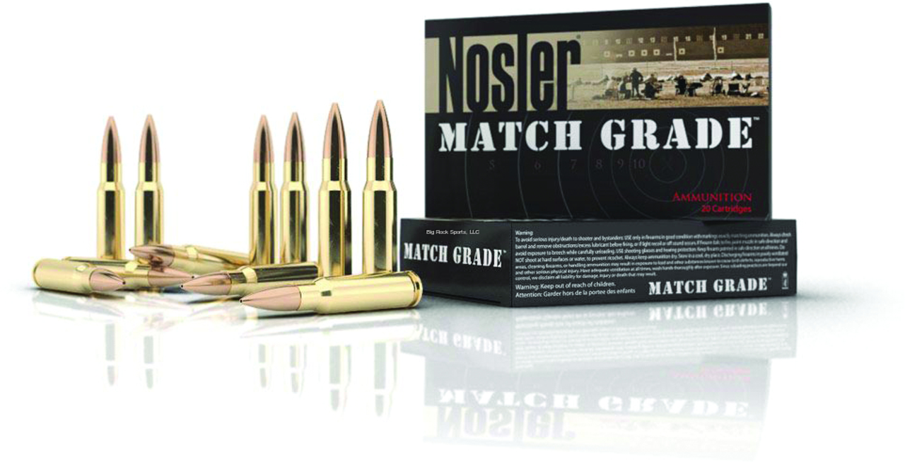 Nosler Match Grade 308 Win, 175 Gr HPBT, 20 Rnds