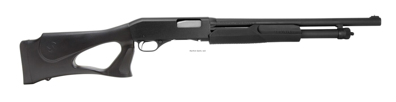 Stevens 320 Thumbhole Pump Shotgun, 20 Ga 3", 18.5" Barrel, Black