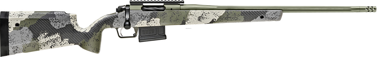 Springfield 2020 Waypoint Bolt Rifle, 6.5 Creed, 22" Carb Fluted Barrel, Evergreen Camo